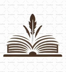 Offenes Buch und Feder